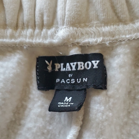 PLAYBOY White Athletic Shorts with Elastic Waistband - Picture 3 of 5